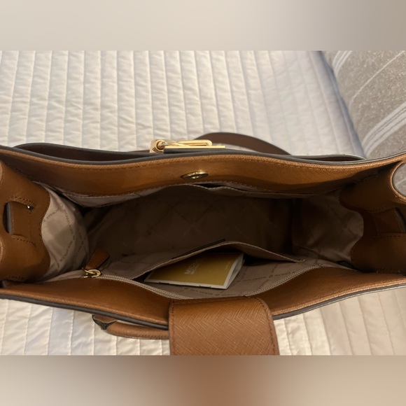 Michael Kors Hamilton Leather Satchel - Picture 3 of 8